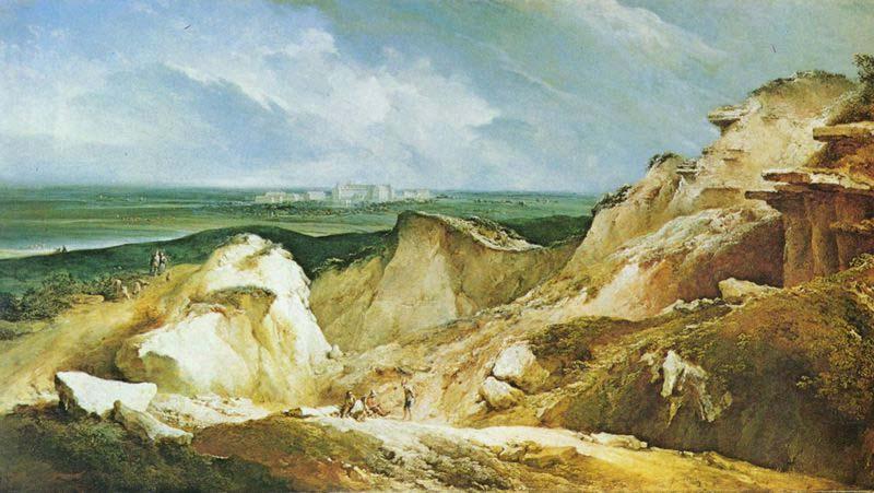 Johann Christian Brand Sandpit oil painting image